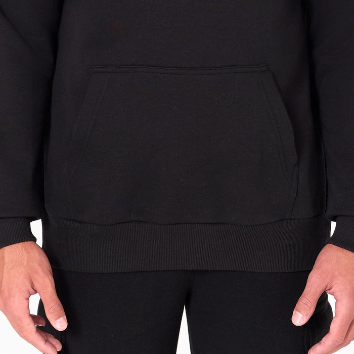 The Male model is wearing Atlanta Hawks NBA Black Pullover Hoodie 5