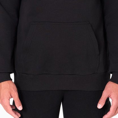 The Male model is wearing Atlanta Hawks NBA Black Pullover Hoodie 5