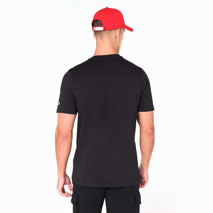 The Male model is wearing Atlanta Hawks NBA Black T-Shirt 7