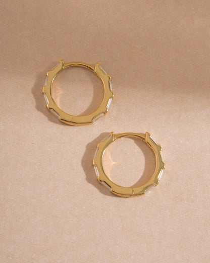 Baguette Hoop Earrings