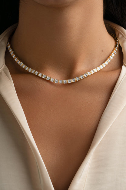 Baguette Tennis Necklace
