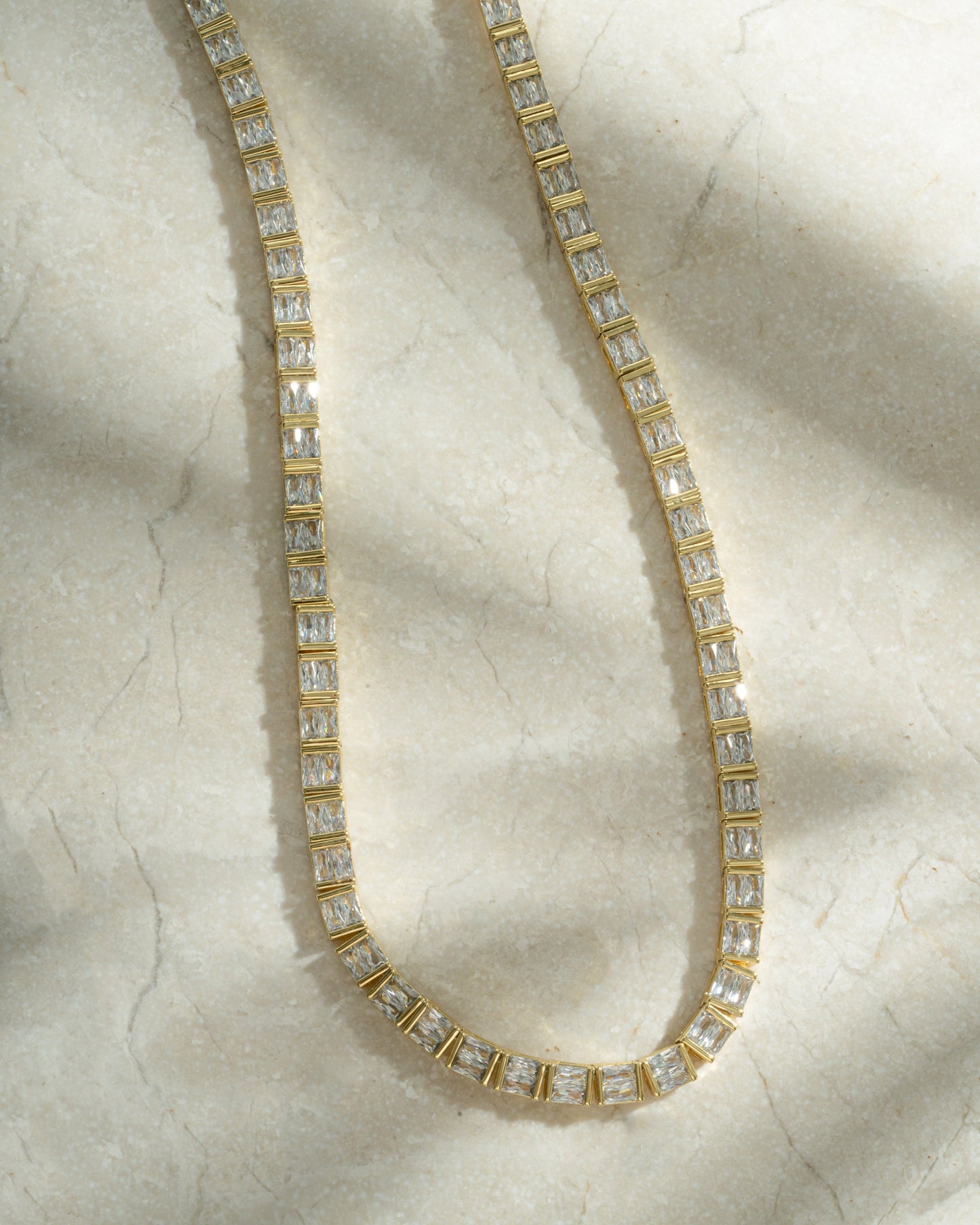 Baguette Tennis Necklace