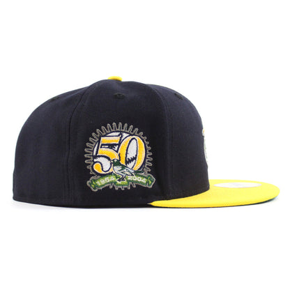 Baltimore Orioles 10TH ANNIVERSARY 59Fifty New Era Fitted Hat (Navy Canary Green Under Brim)