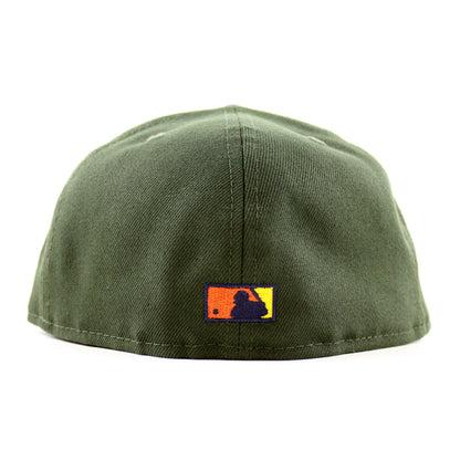 Baltimore Orioles 1993 All Star Game 59Fifty New Era Fitted Hat (SeaWeed Navy Rust Orange Brim)