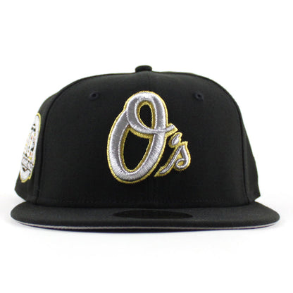Baltimore Orioles 30th Anniversary 59Fifty New Era Fitted Hat (Black Gray Under Brim)