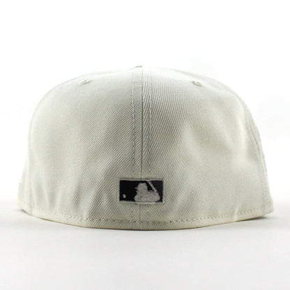 Baltimore Orioles 30th Anniversary 59Fifty New Era Fitted Hat (Chrome White, Black Gray Under Brim)
