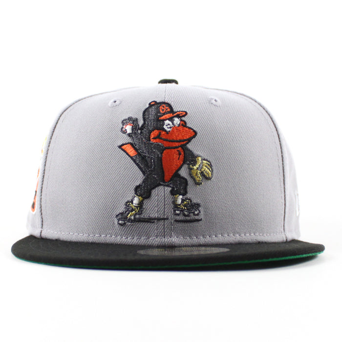 Baltimore Orioles 30th Anniversary 59Fifty New Era Fitted Hat (Gray Black Green Under Brim)