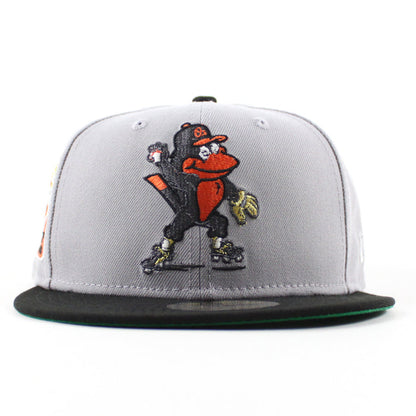 Baltimore Orioles 30th Anniversary 59Fifty New Era Fitted Hat (Gray Black Green Under Brim)
