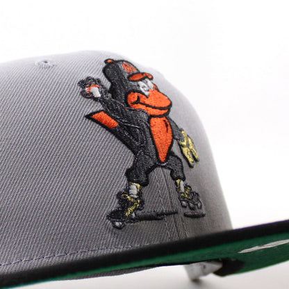 Baltimore Orioles 30th Anniversary 59Fifty New Era Fitted Hat (Gray Black Green Under Brim)