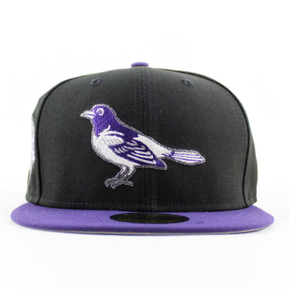 Baltimore Orioles 50th Anniversary 59Fifty New Era Fitted Hat (Black Purple Gray Under Brim)