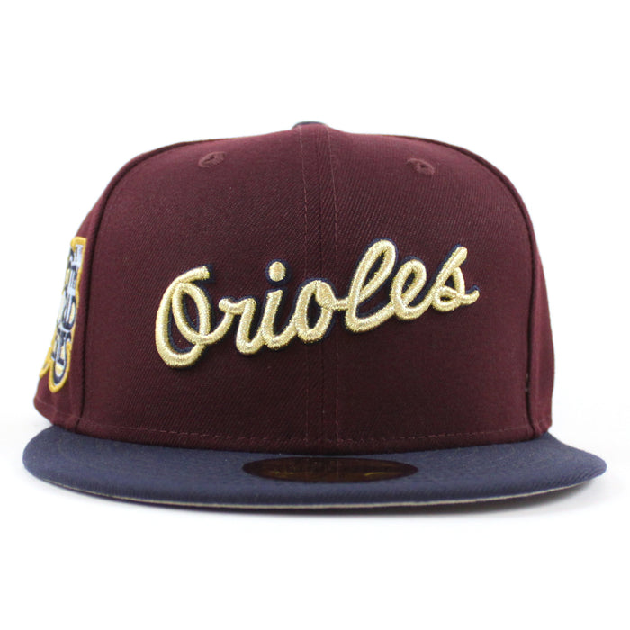 Baltimore Orioles 76th World Series 59Fifty New Era Fitted Hat (Maroon Navy Gray Under Brim)