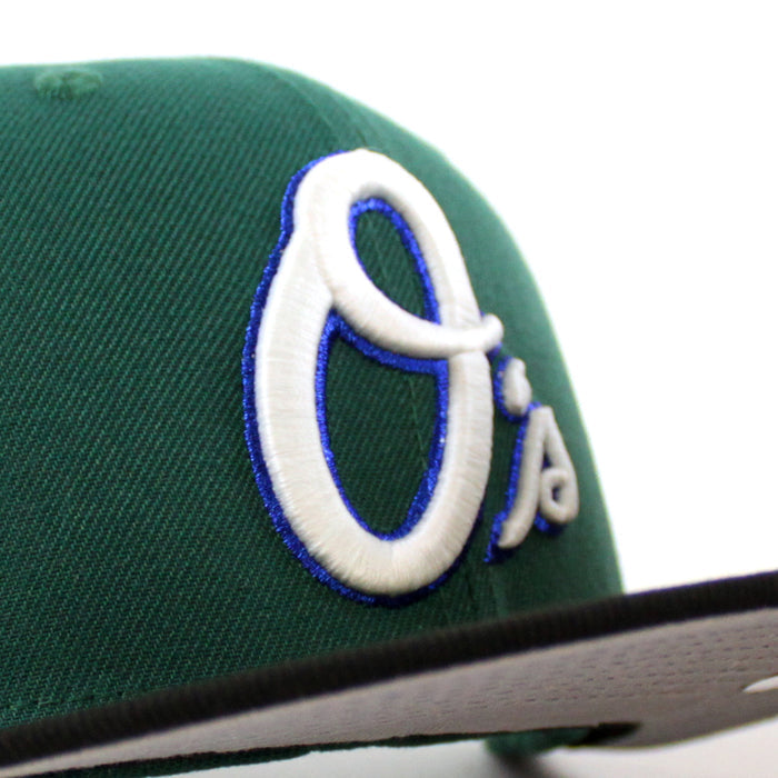Baltimore Orioles FDR Crest 59Fifty New Era Fitted Hat (Emerald Green Black Gray Under Brim)