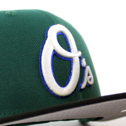 Baltimore Orioles FDR Crest 59Fifty New Era Fitted Hat (Emerald Green Black Gray Under Brim)
