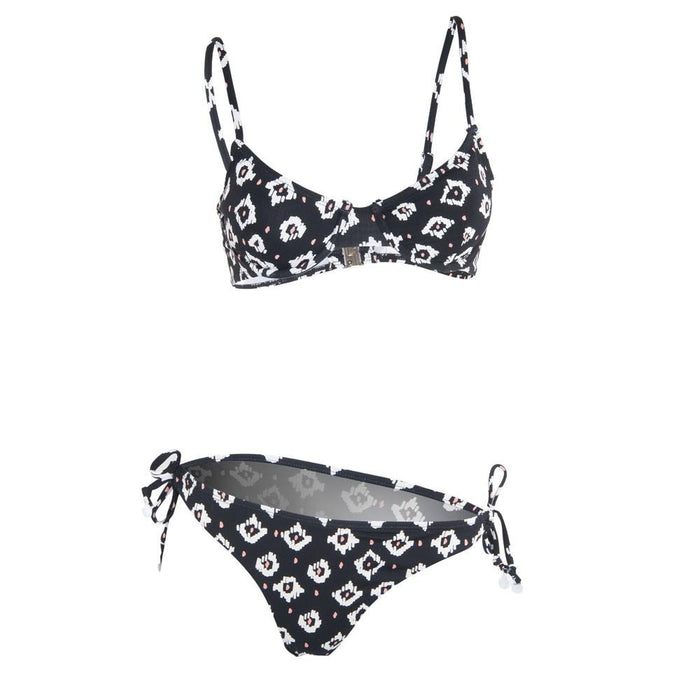 Bikini 05 Negro Figuras Blancas Reef