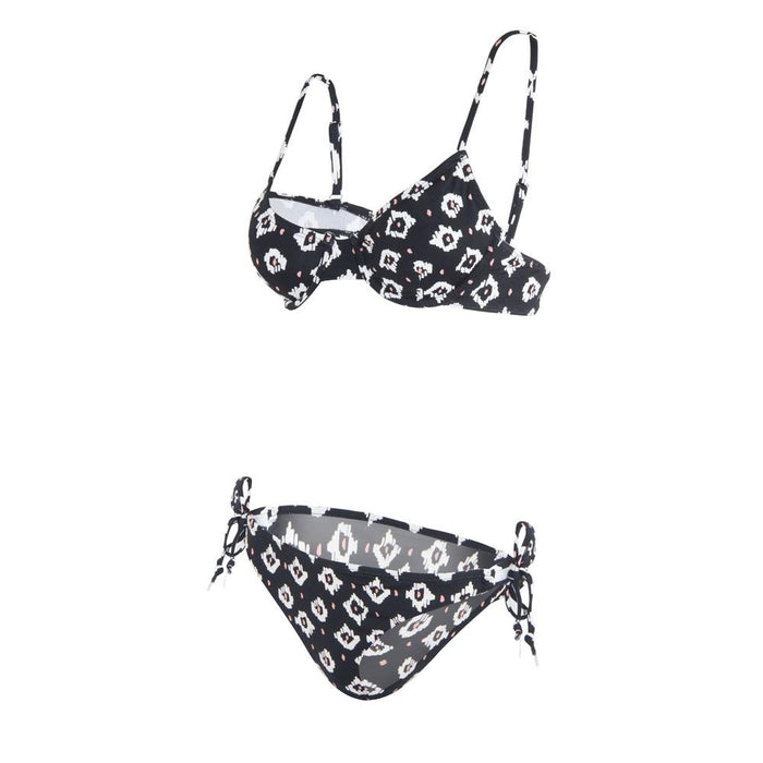 Bikini 05 Negro Figuras Blancas Reef