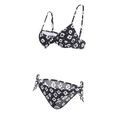 Bikini 05 Negro Figuras Blancas Reef