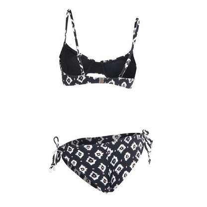 Bikini 05 Negro Figuras Blancas Reef