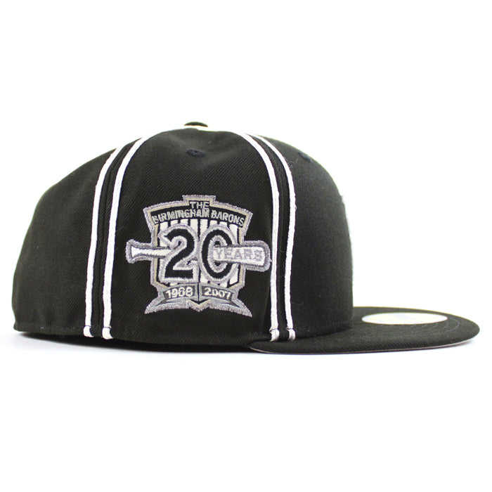 Birmingham Barons New Era 59Fifty Fitted Hat V2 (AIR JORDAN IX BARONS Black GRAY UNDER BRIM)