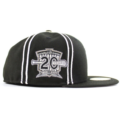 Birmingham Barons New Era 59Fifty Fitted Hat V2 (AIR JORDAN IX BARONS Black GRAY UNDER BRIM)