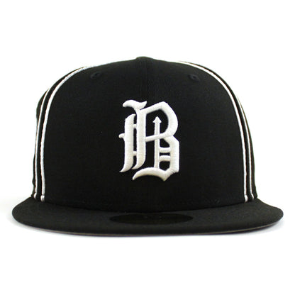 Birmingham Barons New Era 59Fifty Fitted Hat V2 (AIR JORDAN IX BARONS Black GRAY UNDER BRIM)