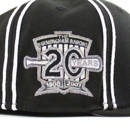 Birmingham Barons New Era 59Fifty Fitted Hat V2 (AIR JORDAN IX BARONS Black GRAY UNDER BRIM)