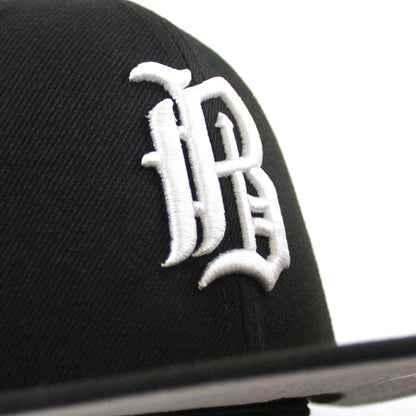 Birmingham Barons New Era 59Fifty Fitted Hat V2 (AIR JORDAN IX BARONS Black GRAY UNDER BRIM)