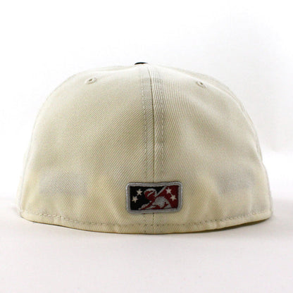 BIRMINGHAM BARONS Southern League New Era 59Fifty Fitted Hat (Chrome Black Pinot Red Under Brim)