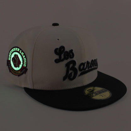 BIRMINGHAM BARONS Southern League New Era 59Fifty Fitted Hat (Chrome White Black Green Under Brim)
