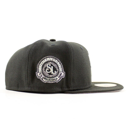 BIRMINGHAM BARONS Upside Down Logo Southern League New Era 59Fifty Fitted Hat (Black Gray Under Brim)