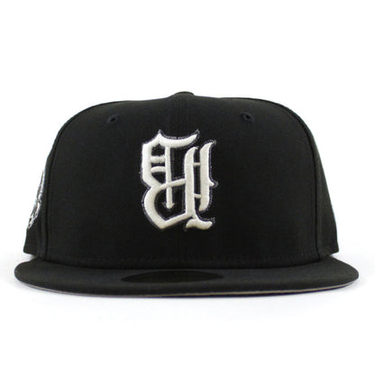 BIRMINGHAM BARONS Upside Down Logo Southern League New Era 59Fifty Fitted Hat (Black Gray Under Brim)