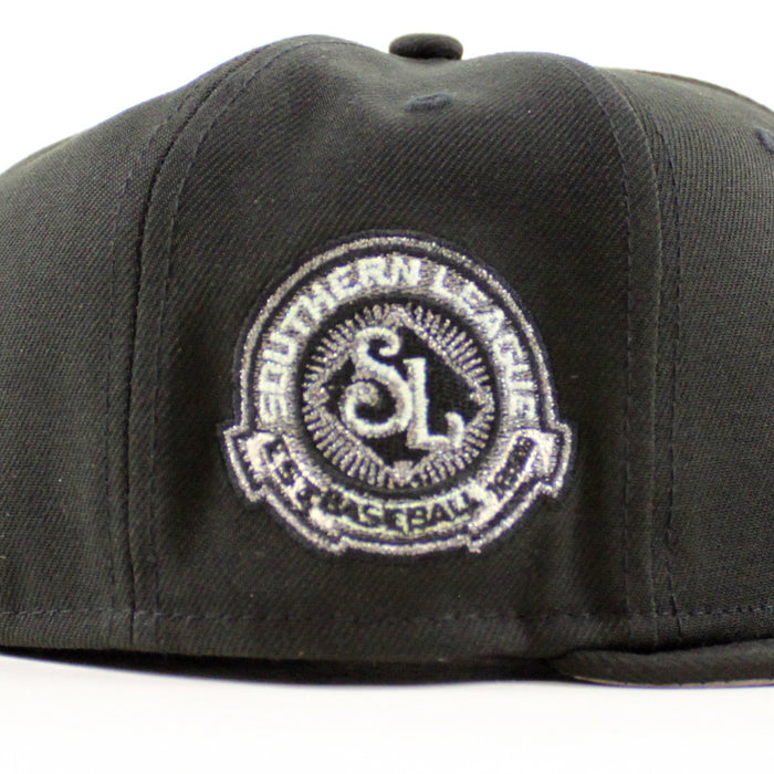 BIRMINGHAM BARONS Upside Down Logo Southern League New Era 59Fifty Fitted Hat (Black Gray Under Brim)