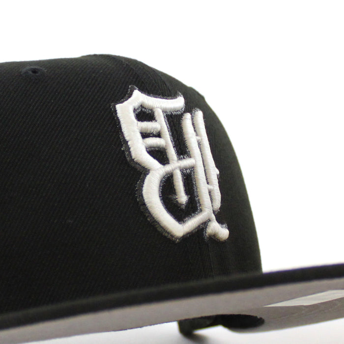 BIRMINGHAM BARONS Upside Down Logo Southern League New Era 59Fifty Fitted Hat (Black Gray Under Brim)
