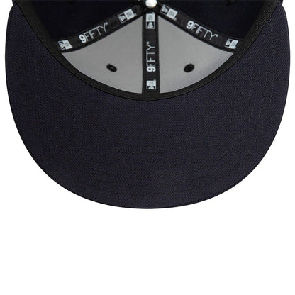 This is a Blank New Era Navy Retro Crown 9FIFTY Snapback Cap 7