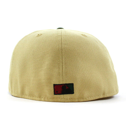 Boston Red Sox 100 Years Fenway Park New Era 59Fifty Fitted Hat (Vegas Gold Cilantro Gray Under Brim)