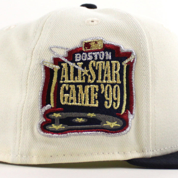 Boston Red Sox 1999 All Star Game New Era 59Fifty Fitted Hat (Chrome White Navy Gray Under Brim)