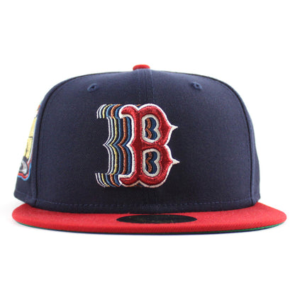Boston Red Sox 1999 All Star Game New Era 59Fifty Fitted Hat (Navy Scarlet Red Green Under Brim)