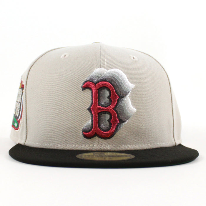 Boston Red Sox 1999 All Star Game New Era 59Fifty Fitted Hat (Stone Black Green Under Brim)