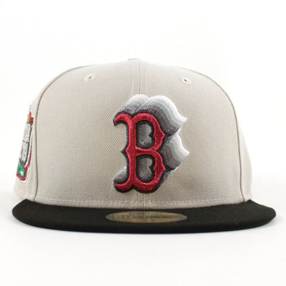 Boston Red Sox 1999 All Star Game New Era 59Fifty Fitted Hat (Stone Black Green Under Brim)