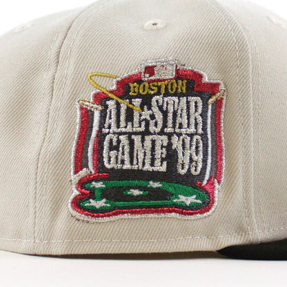 Boston Red Sox 1999 All Star Game New Era 59Fifty Fitted Hat (Stone Black Green Under Brim)