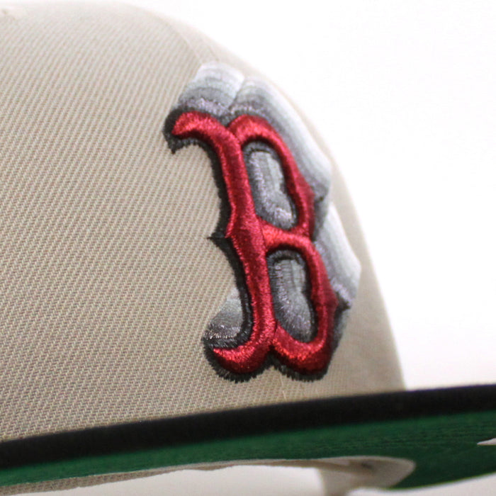 Boston Red Sox 1999 All Star Game New Era 59Fifty Fitted Hat (Stone Black Green Under Brim)