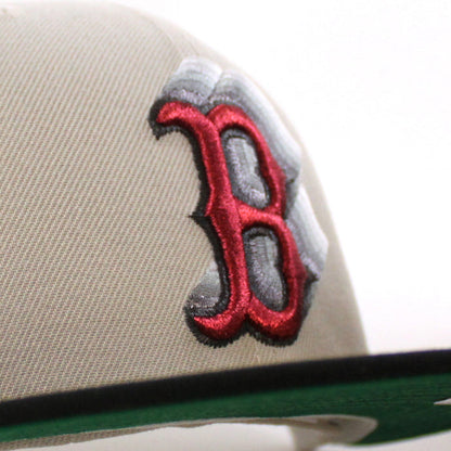Boston Red Sox 1999 All Star Game New Era 59Fifty Fitted Hat (Stone Black Green Under Brim)