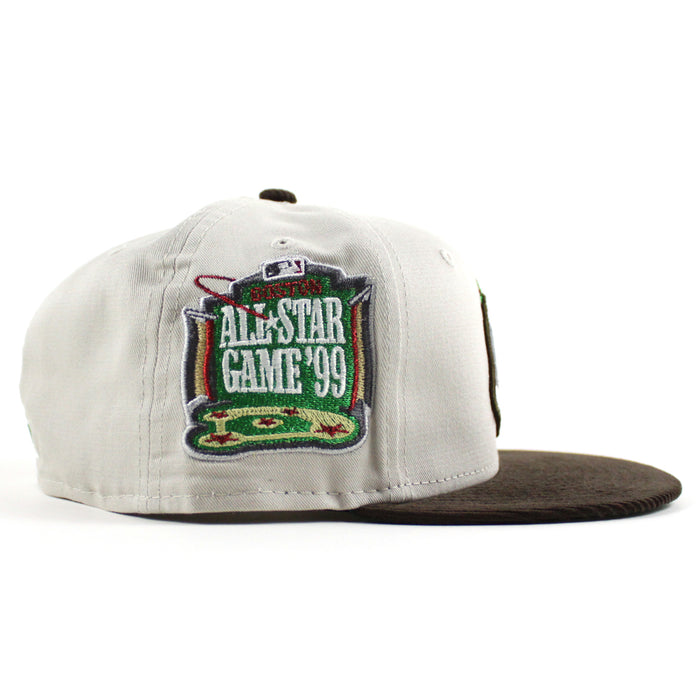 Boston Red Sox 1999 All Star Game New Era 59Fifty Fitted Hat (Stone Walnut Green Under Brim)
