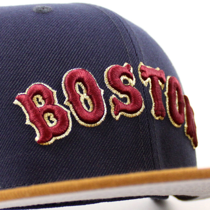 Boston Red Sox 2004 World Series Champion New Era 59Fifty Fitted Hat (Navy Toasted Peanuts Gray Under Brim)