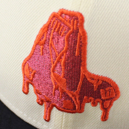 Boston Red Sox 2004 World Series New Era 59Fifty Fitted Hat (Chrome White Navy Gray Under Brim)