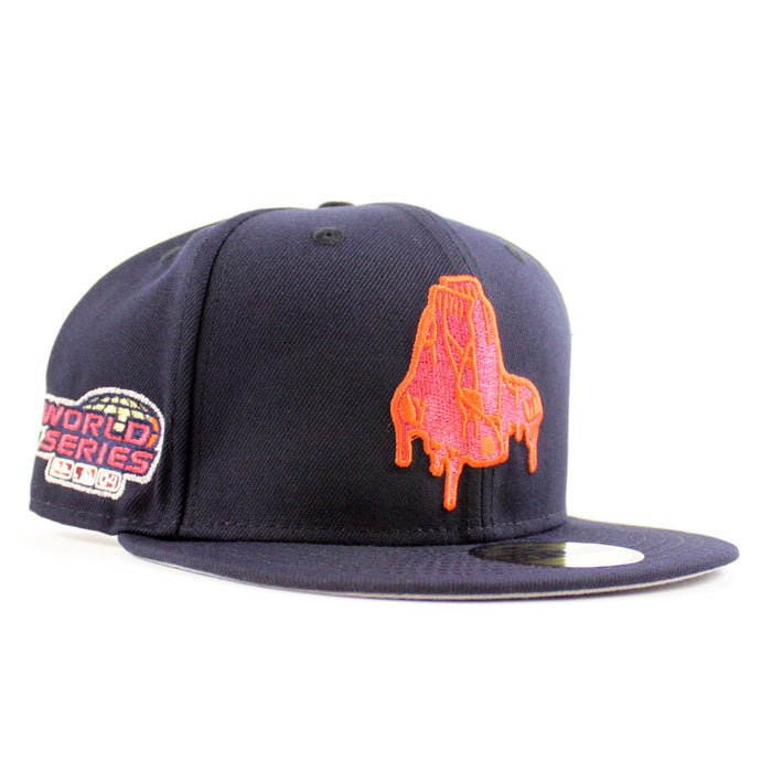 Boston Red Sox 2004 World Series New Era 59Fifty Fitted Hat (Navy Scarlet Red Gray Under Brim)