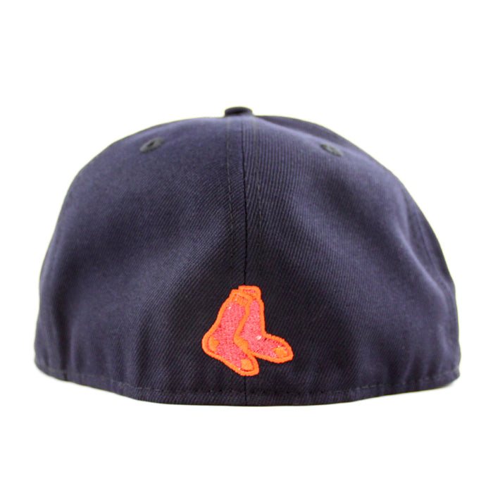 Boston Red Sox 2004 World Series New Era 59Fifty Fitted Hat (Navy Scarlet Red Gray Under Brim)