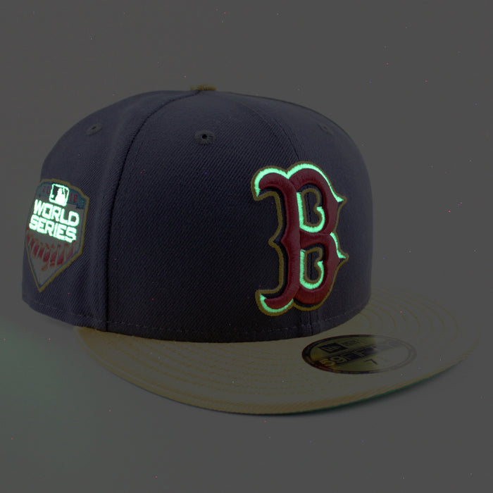 Boston Red Sox 2018 World Series New Era 59Fifty Fitted Hat (Navy Metallic Gold Green Under Brim)