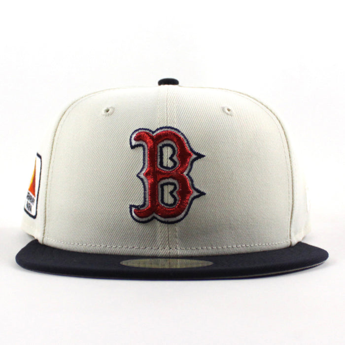Boston Red Sox CITGO Fenway Park New Era 59Fifty Fitted Hat (Chrome White Navy and Gray Under Brim)