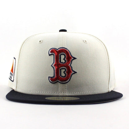 Boston Red Sox CITGO Fenway Park New Era 59Fifty Fitted Hat (Chrome White Navy and Gray Under Brim)