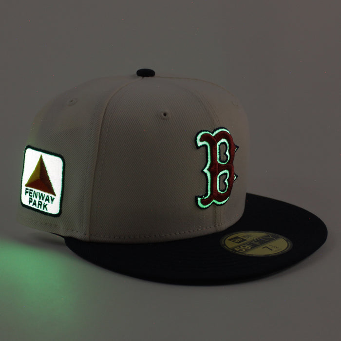 Boston Red Sox CITGO Fenway Park New Era 59Fifty Fitted Hat (Chrome White Navy and Gray Under Brim)